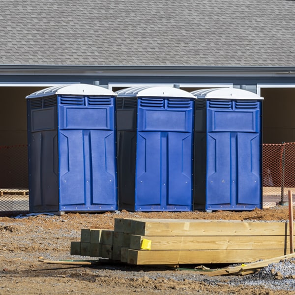 how often are the portable restrooms cleaned and serviced during a rental period in Winchester
